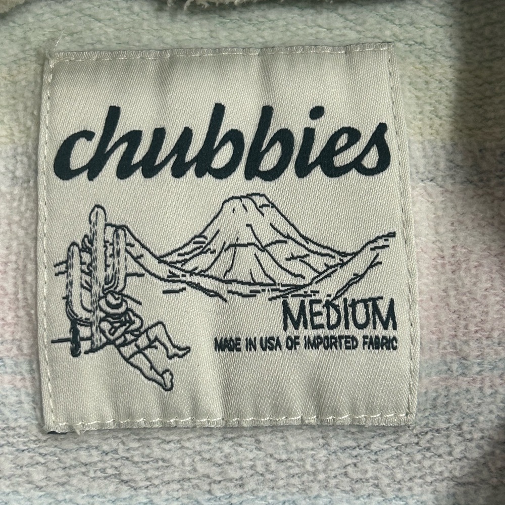 Chubbies Men’s Multicolor Striped Crew Neck Sweat Shirt‎  Sz M - Picture 6 of 7